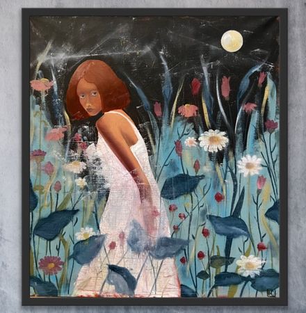 Нина Григель (Картина, живопись - 
                  45 x 50 см) В ночь на Ивана Купала