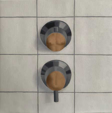 Ирина Бекетова (Картина, живопись - 
                  35 x 35 см) Горячий душ