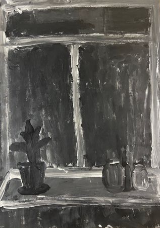 Хаим Сокол (Авторская графика - 
                  30 x 42 см) Без названия