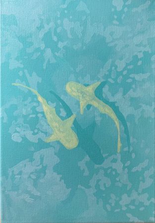 Виктория Никулочкина (Картина, живопись - 
                  20 x 30 см) Акулы