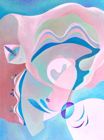 Марина Тийк (Картина, живопись - 
                  60 x 80 см) Пробуждение