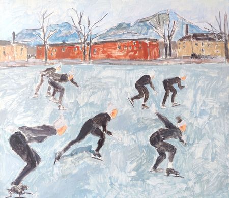 Дарья Петухова (Картина, живопись - 
                  70 x 60 см) Спортсмены