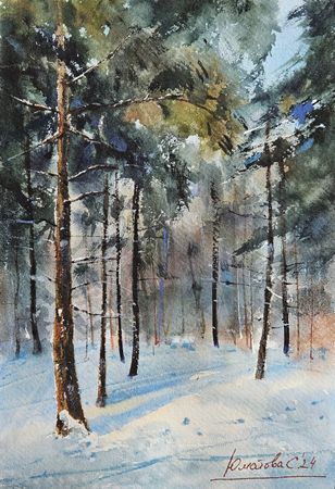 Светлана Юматова (Авторская графика - 
                  19 x 28 см) Жизнь за городом