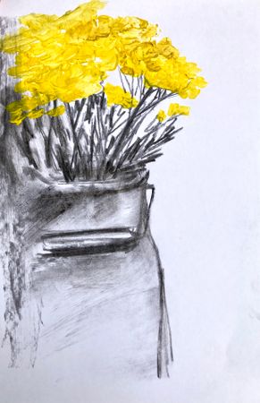 Валерия Головенкина (Авторская графика - 
                  25 x 38 см) Пижмографика 1
