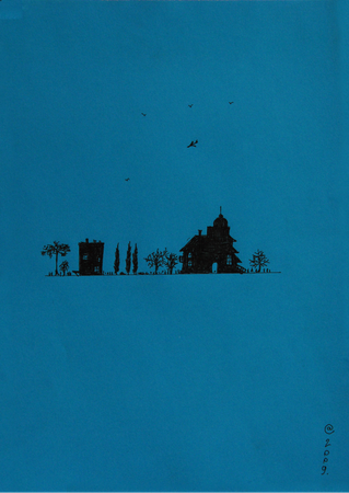 Сергей Ануфриев (Авторская графика - 
                  21 x 30 см) Из серии Silhouettes