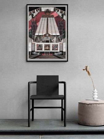 Ольга Забловская (Графика печатная - 
                  50 x 70 см) Места силы. РАН