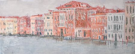 Люсинэ Туманян (Авторская графика - 
                  40 x 16.5 см) Портреты Венеции, лист № 9