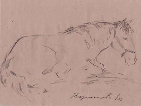 Надежда Воронцова (Авторская графика - 
                  25 x 19 см) Ветер отдыхает