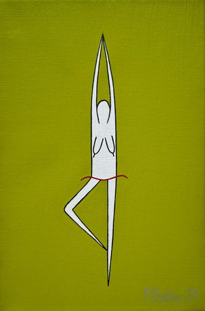 Мария Полушкина (Картина, живопись - 
                  20 x 30 см) Yoga 2