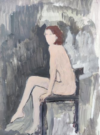 Дарья Петухова (Авторская графика - 
                  21 x 29.7 см) Натурщица