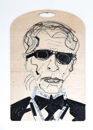 Пётр Быстров (Коллаж / ассамбляж - 
                  50 x 70 см) Сосед Карл. Версия 3.0