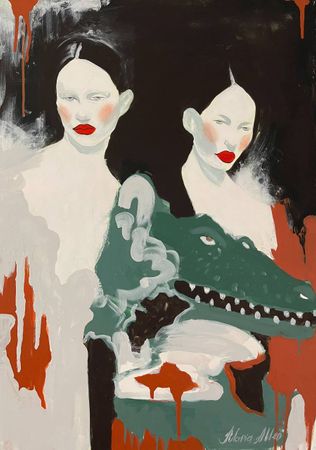 Мария Аллен (Картина, живопись - 
                  50 x 70 см) MONICA IV