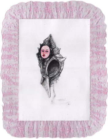 Оля Душкина (Авторская графика - 
                  31.5 x 40.5 см) Хорни