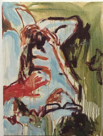 Катя Гранова (Картина, живопись - 
                  45 x 75 см) Charlie sitting 2