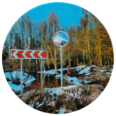 Алан Хатагты (Картина, живопись - 
                  15 x 15 см) Март