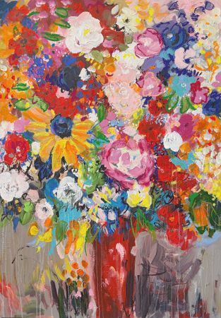 Анна Ганина (Картина, живопись - 
                  70 x 100 см) Lovely bouquet