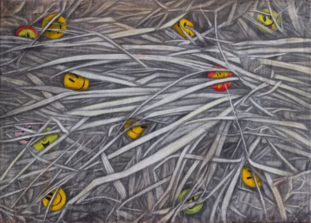 Наталия Чекотова (Картина, живопись - 
                  70 x 50 см) Смех-трава