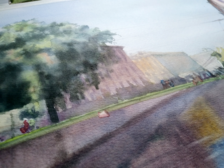 Александр Кормилицын (Авторская графика - 
                  42 x 30 см) Банковский мост