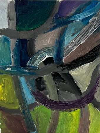 Влад Мальцев (Картина, живопись - 
                  15 x 20 см) Эстакады