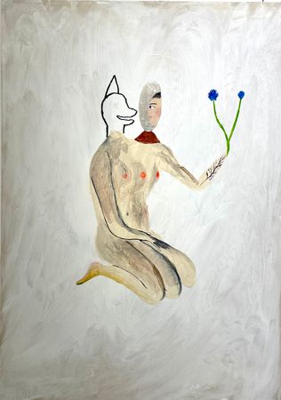 Родион Китаев (Авторская графика - 
                  39 x 55 см) Васильки - глаза твои