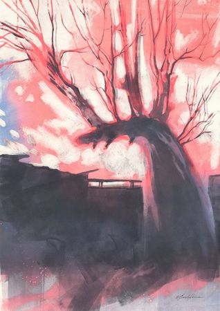 Ольга Безлепкина (Графика печатная - 
                  50 x 70 см) Зверь