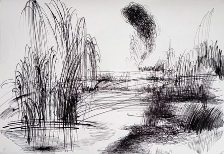 Маргарита Чигодайкина (Авторская графика - 
                  59.4 x 42 см) Абсолютное поле 16