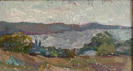 Елизавета Тульчинская (Картина, живопись - 
                  34.3 x 18.7 см) Этюд
