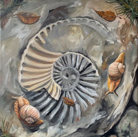 Ольга Богоявленская (Картина, живопись - 
                  40 x 40 см) Истоки