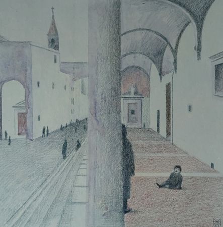 Анастасия Мотина (Авторская графика - 
                  30 x 30 см) Флоренция