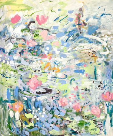 Анна Ганина (Картина, живопись - 
                  100 x 120 см) Lily pond