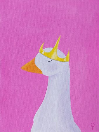 Оливия Лем (Картина, живопись - 
                  15 x 20 см) Гусик I