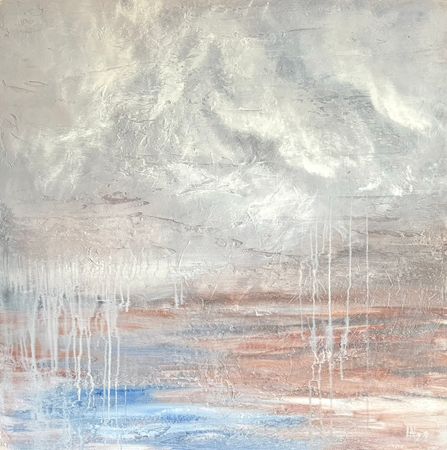 Ирина Нуждина (Картина, живопись - 
                  100 x 100 см) Ранняя весна
