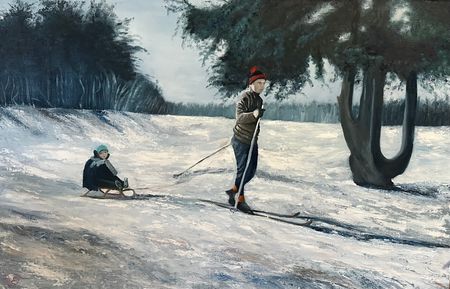 Егор Гауя (Картина, живопись - 
                  100 x 80 см) Детсво