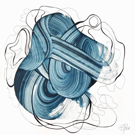 Татьяна Нега (Авторская графика - 
                  42 x 42 см) Из цикла "Проницаемые границы"