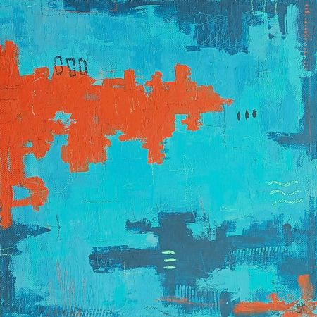 Анастасия Семенцул (Картина, живопись - 
                  50 x 50 см) Яркие мечты