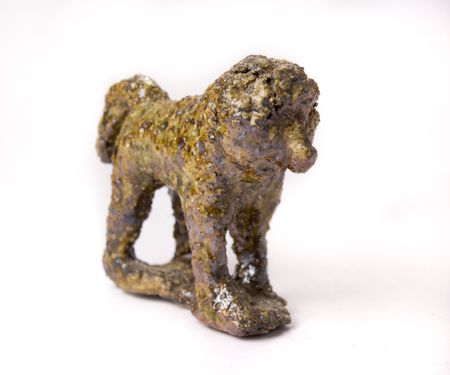 Анна Куняева (Скульптура - 
                  11 x 13 см) Papio anubis (оливковый павиан)