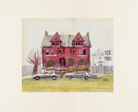 Варвара Голланд (Авторская графика - 
                  41 x 36 см) Особняк