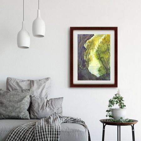 Алла Валежина (Авторская графика - 
                  30 x 42 см) Тропинка к морю