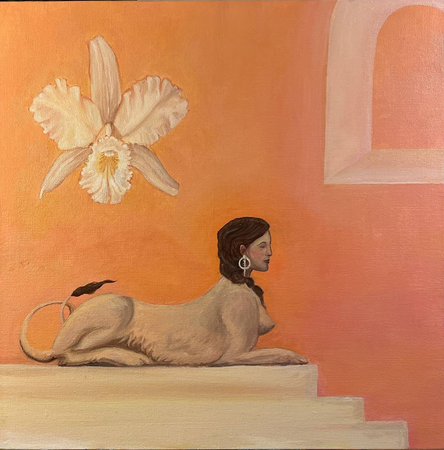 Alexandra Kozlova (Картина, живопись - 
                  30 x 30 см) Сохранность