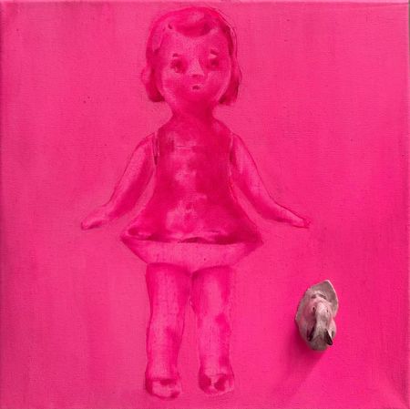 Кристина Пуршина (Картина, живопись - 
                  30 x 30 см) Куколка #5