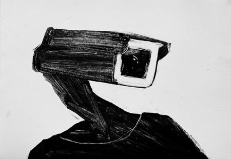 Дарья Краплак (Графика печатная - 
                  29 x 21 см) Watching