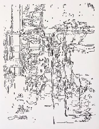 Дарья Растунина (Авторская графика - 
                  56 x 74 см) Без названия