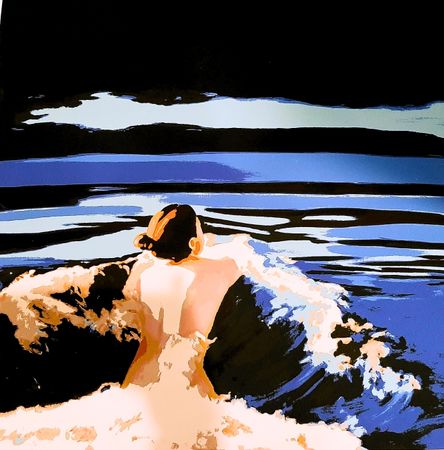 Владимир Дубосарский (Графика цифровая (принты) - 
                  60 x 60 см) Купальщица