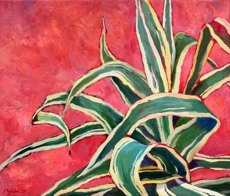 Наталья Журавлева (Картина, живопись - 
                  70 x 60 см) Кактус