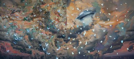 Дмитрий Шорин (Картина, живопись - 
                  150 x 76 см) Celeritas Lucis