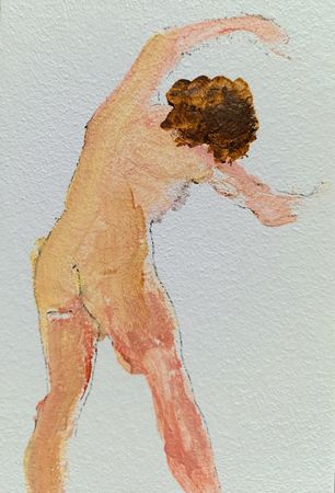 Дарья Петухова (Авторская графика - 
                  10 x 15 см) Натурщица