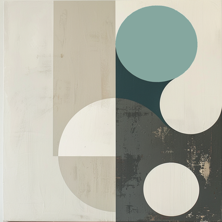 Екатерина Рыжикова (Графика цифровая (принты) - 
                  70 x 70 см) Circles 2