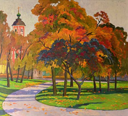 Анастасия Нестерова (Картина, живопись - 
                  100 x 90 см) Осень на Китай-городе