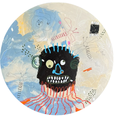 AlisaVostorg (Картина, живопись - 
                  60 x 60 см) Навязчивая тревога