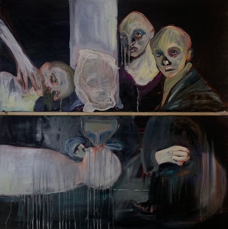 Виктория Бис (Картина, живопись - 
                  100 x 100 см) Search for lost time